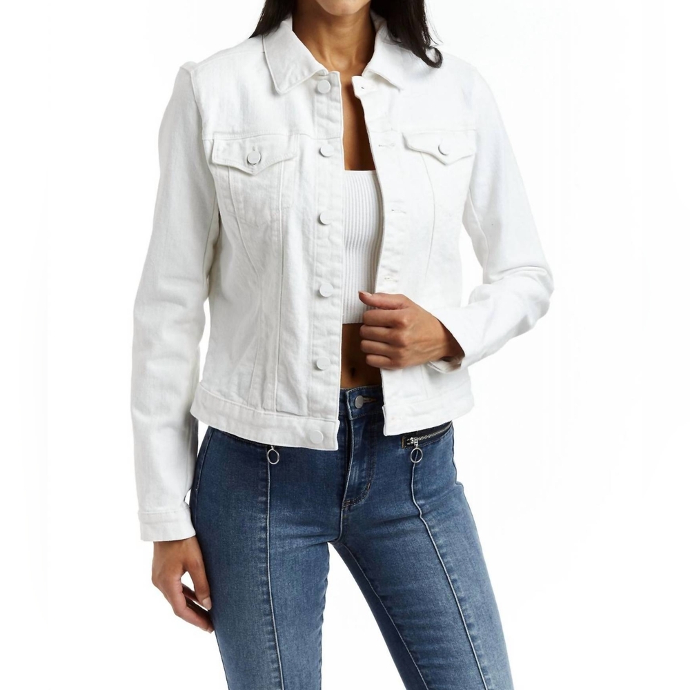 TRACTR White Denim Jacket
